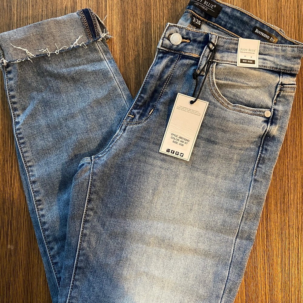 Judy Blue Rocky Raccoon non-distressed boyfriend
